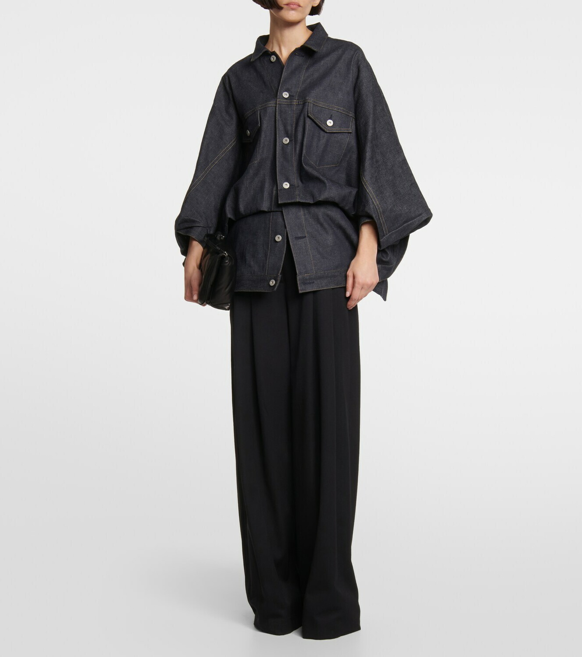 fashiru oversized denim jacket ネイビー Oversized Denim Jacket — AGoodFun (fka JNBY USA)