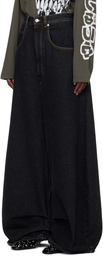 LU'U DAN Black Double XL Jeans