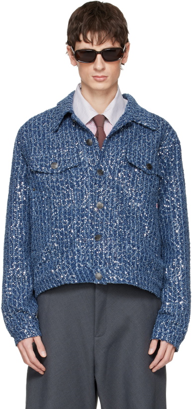 Photo: Charles Jeffrey LOVERBOY Blue Art Denim Jacket