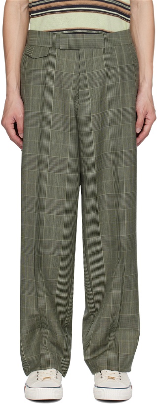 Photo: Paul Smith Green Overdyed Trousers