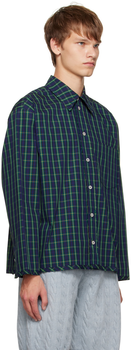 Meryll Rogge Navy Check Shirt