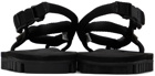 Suicoke Black Gut Flip Flops