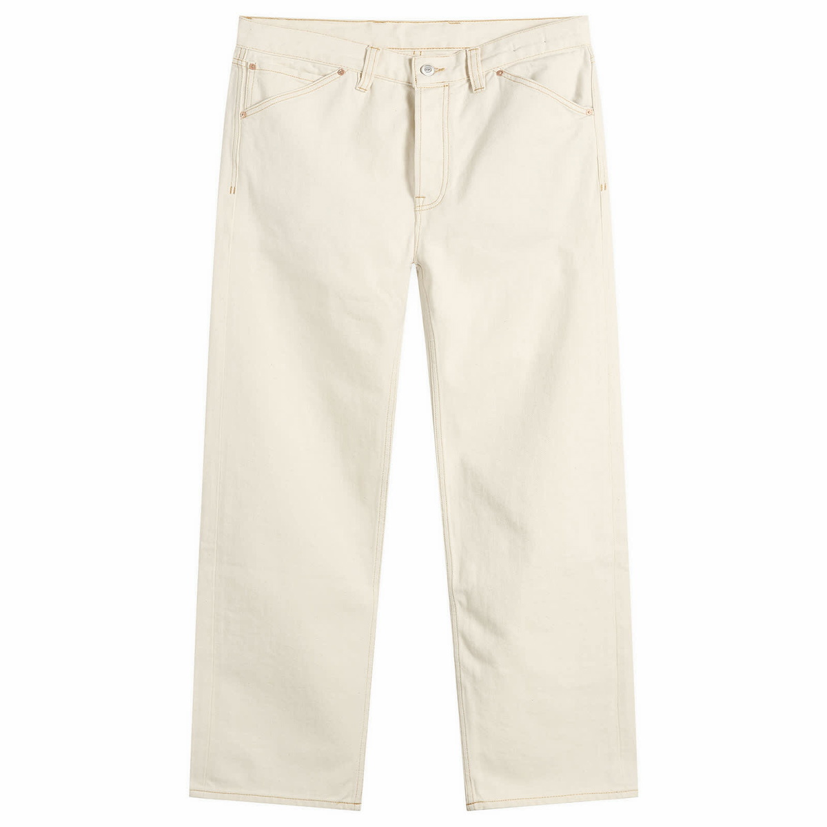 Drake's Men's 5 Pocket Selvedge Jeans in Ecru