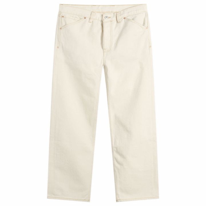 Photo: Drake's Men's 5 Pocket Selvedge Jeans in Ecru
