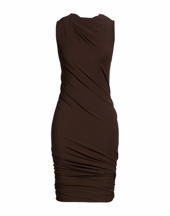 Photo: Rick Owens Lilies Womens Midi dress Dark in Brown