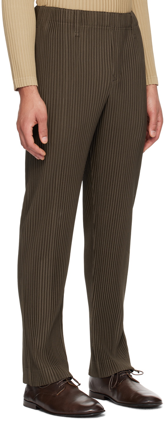 HOMME PLISSÉ ISSEY MIYAKE Khaki Tailored Pleats 1 Trousers Homme 