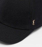 Saint Laurent Cassandre felted baseball cap
