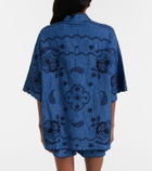 Zimmermann Aster embroidered denim shirt