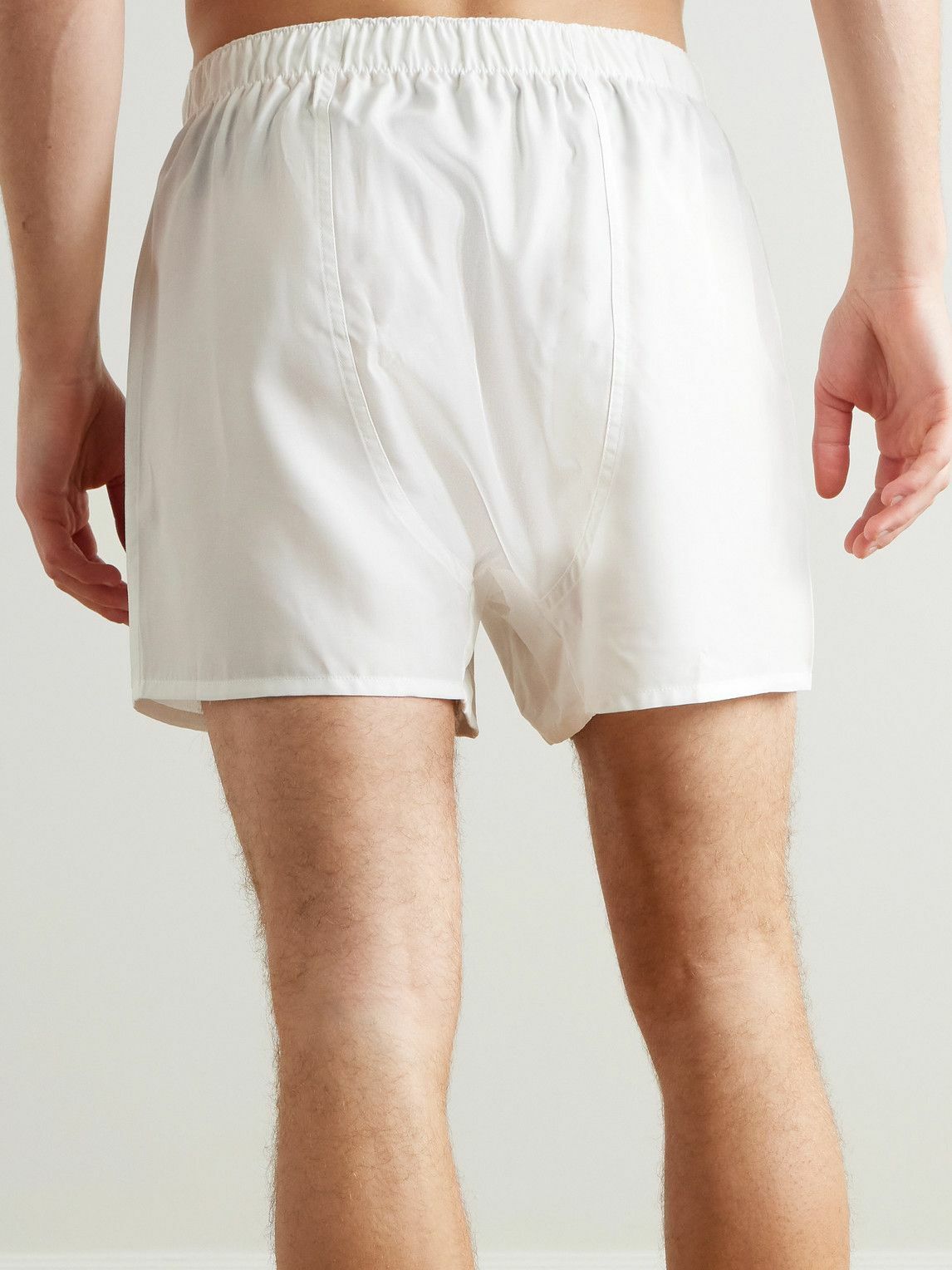 CDLP - TENCEL™ Lyocell-Poplin Boxer Shorts - White