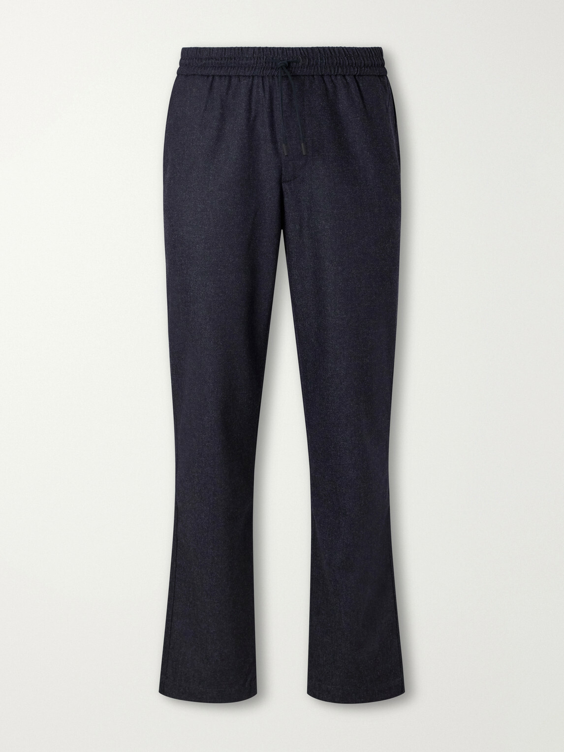 SEASE - Mindset Straight-Leg Wool-Flannel Drawstring Trousers - Blue