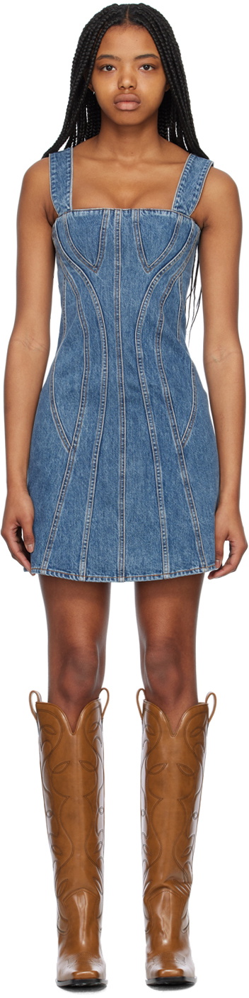 Stella McCartney Blue Tiered Tulle Mini Skirt