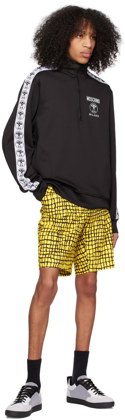 Moschino Black Bonded Sweatshirt