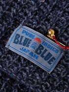 Blue Blue Japan - Logo-Appliqued Mélange Wool-Blend Beanie