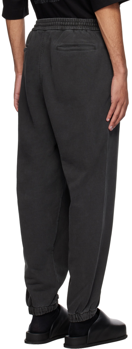 Juun.J Gray Garment-Dyed Jogger