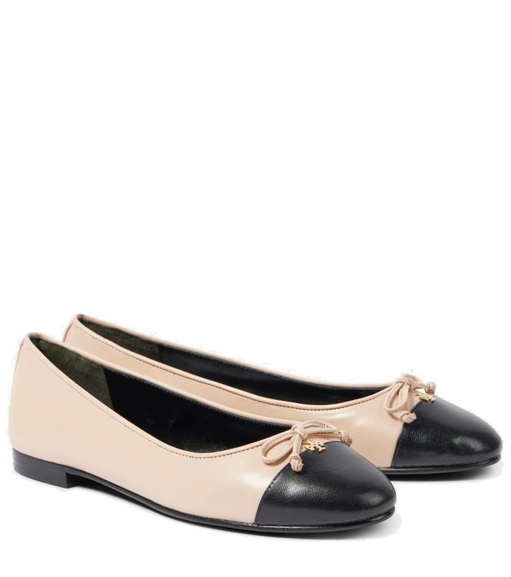Photo: Tory Burch Embellished leather ballet flats