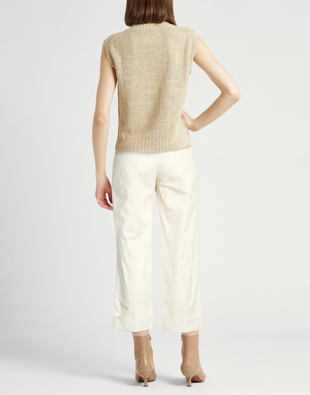 Peserico Womens Pants Cream