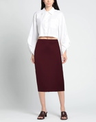 Manila Grace Womens Midi skirt Plum