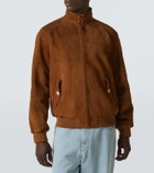 Valentino Suede bomber jacket