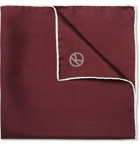 Kingsman - Drake's Silk Pocket Square - Burgundy