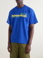 Human Made - Logo-Print Cotton-Jersey T-Shirt - Blue