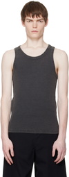 Entire Studios Black Rib Tank Top