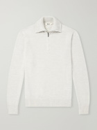 Altea - Half-Zip Virgin Wool Sweater - Gray