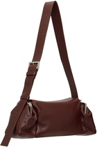 FIDAN NOVRUZOVA Burgundy Lala Leather Bag