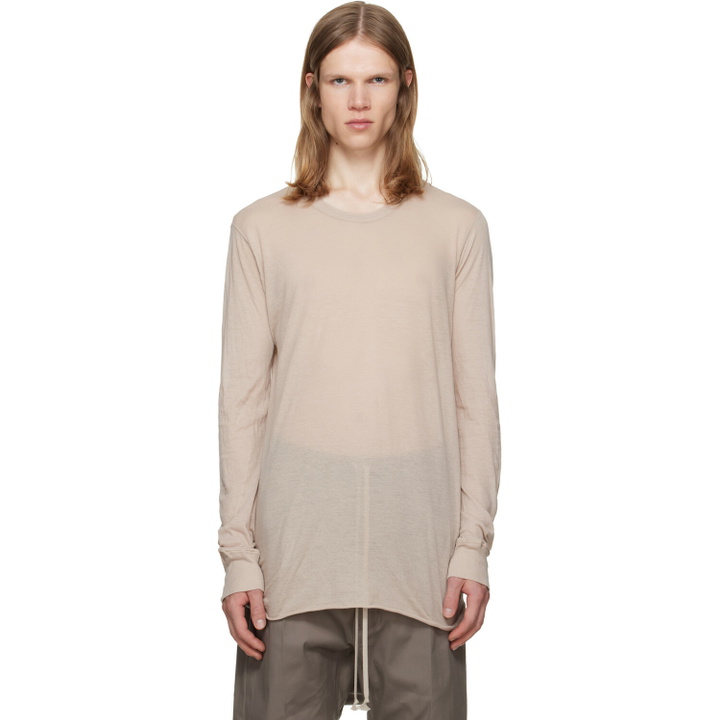 Photo: Rick Owens Taupe Tower Basic LS T-shirt