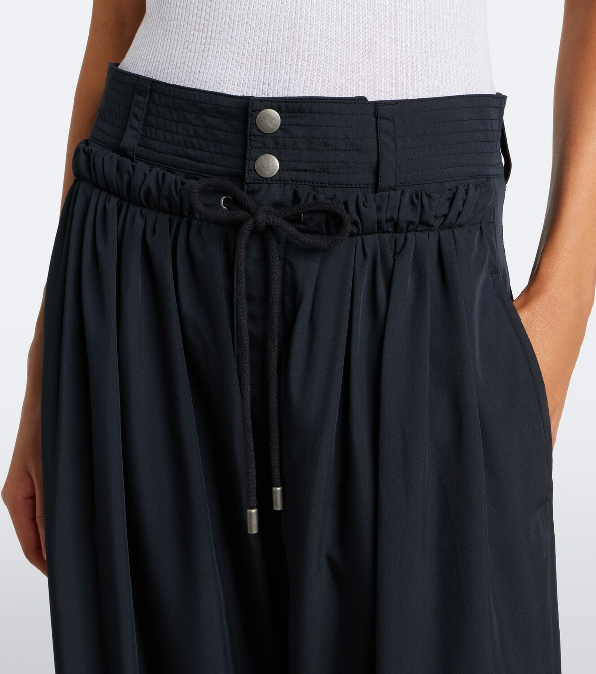 Isabel Marant Inaya layered wide-leg pants