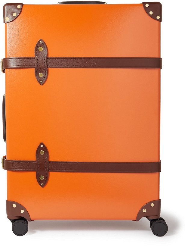 Photo: Globe-Trotter - Centenary Check-In Leather-Trimmed Trolley Suitcase