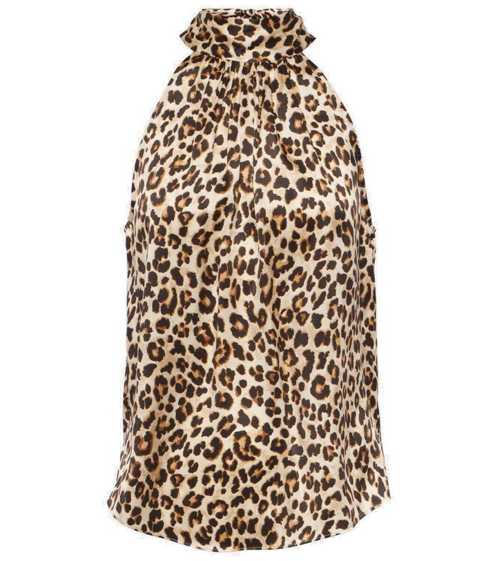 Photo: Veronica Beard Tanisha leopard-print silk-blend top