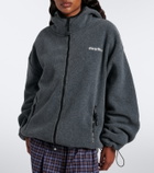 Miu Miu Hooded oversized fleece jacket