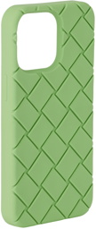 Bottega Veneta Green Intreccio Card iPhone 13 Pro Case