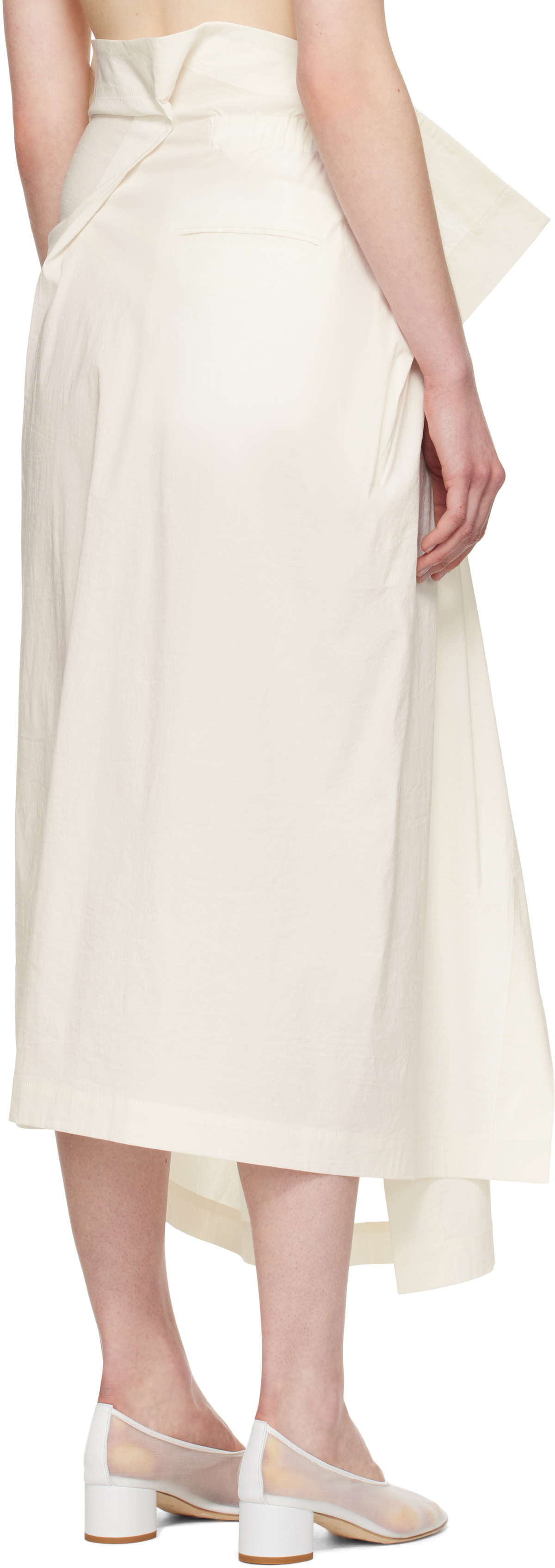 ISSEY MIYAKE Off-White Ample Maxi Skirt