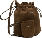 Vivienne Westwood Khaki Drawstring Pouch Bag
