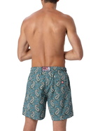 MC2 Saint Barth Man Mid-length Gustavia Swim-shorts With Cashmere Print