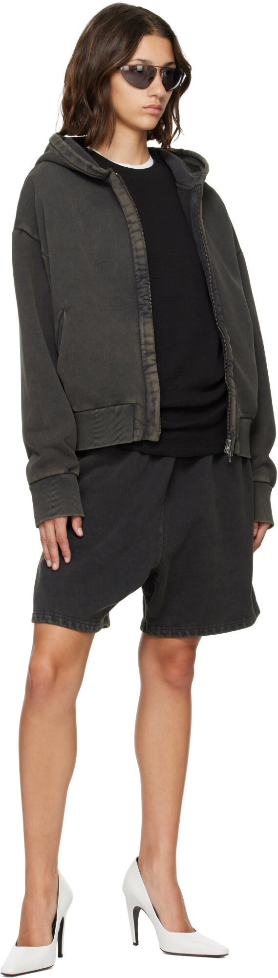 Entire Studios Black Thermal Hoodie