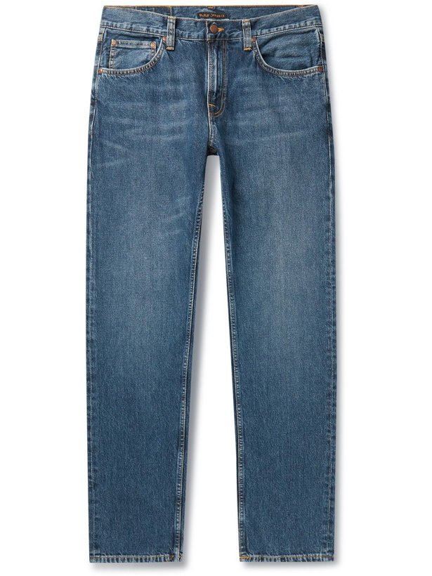 Photo: Nudie Jeans - Gritty Jackson Straight-Leg Organic Jeans - Blue