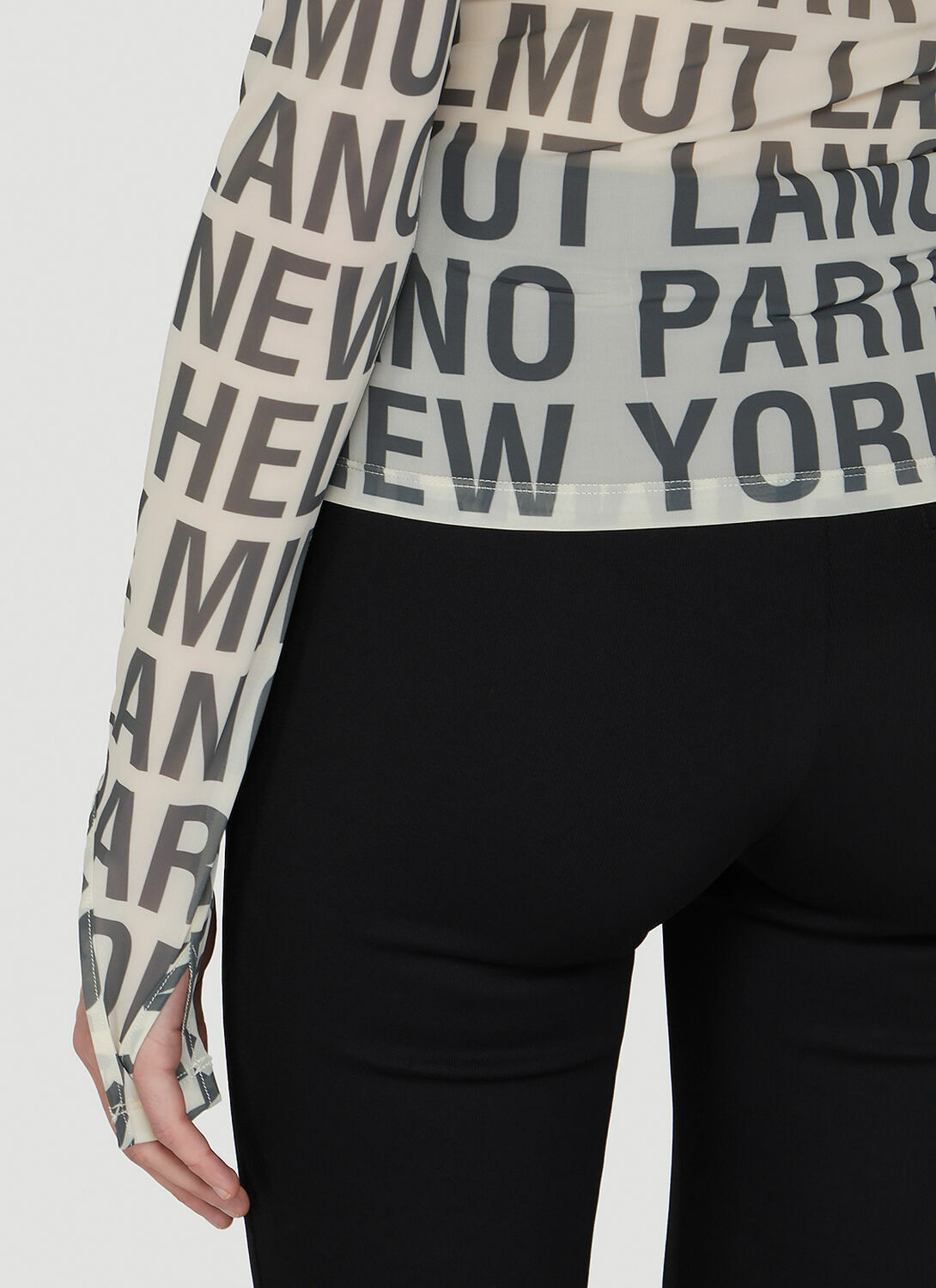Helmut Lang Destination Print Top