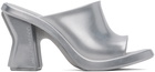 Marc Jacobs Silver Melissa Edition Heeled Sandals