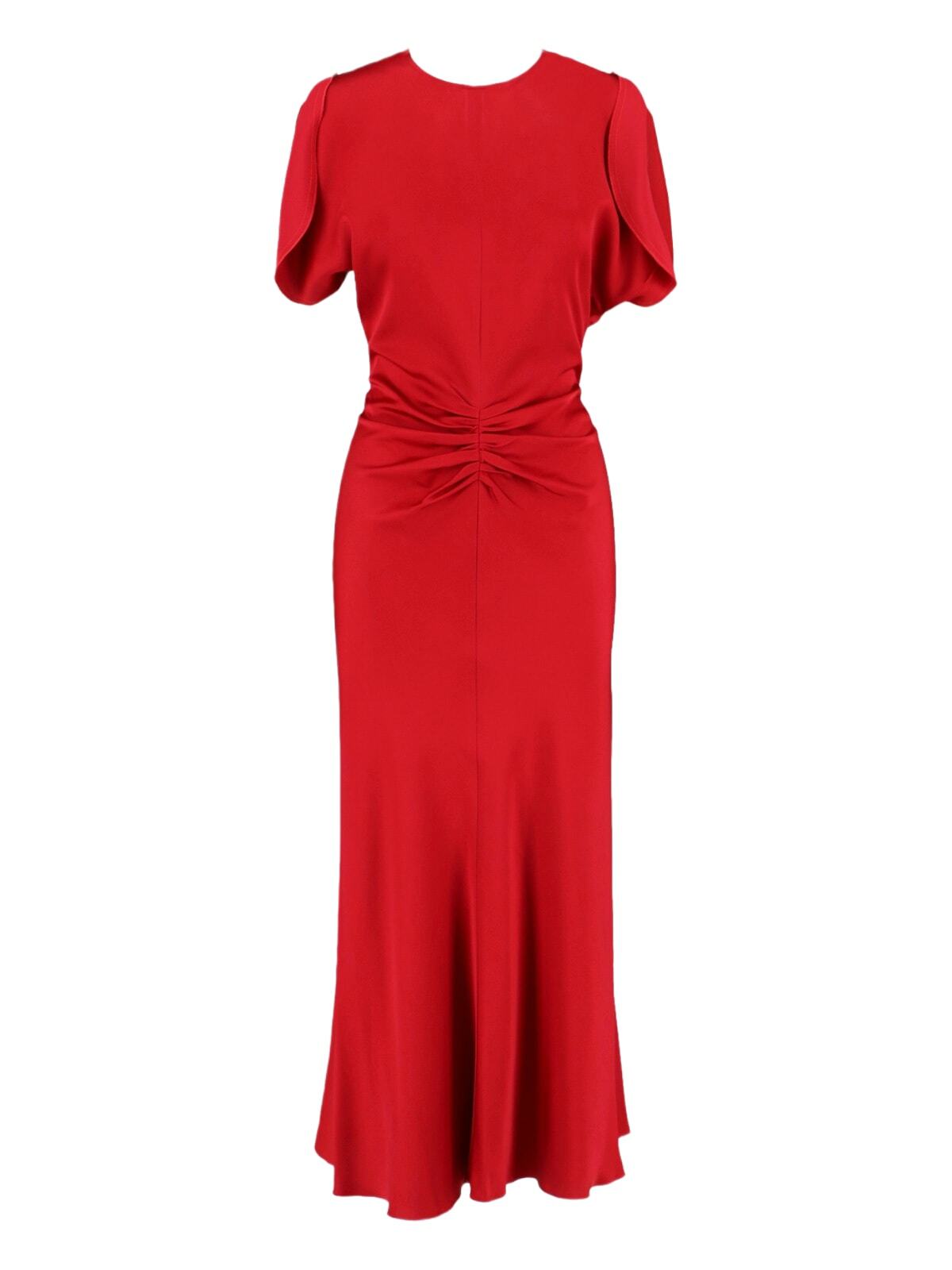Victoria Beckham Draped Midi Dress Victoria Beckham