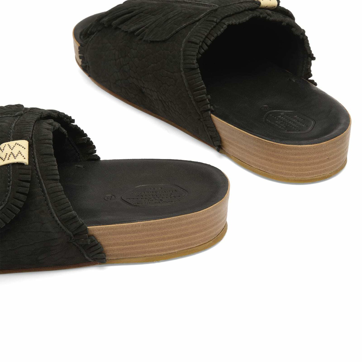 Visvim Men's Christo Shaman Folk Sandal in Black