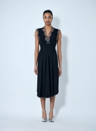 Maison Margiela Lace Trim Midi Dress