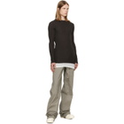 Rick Owens Taupe Tower Dietrich Drawstring Trousers