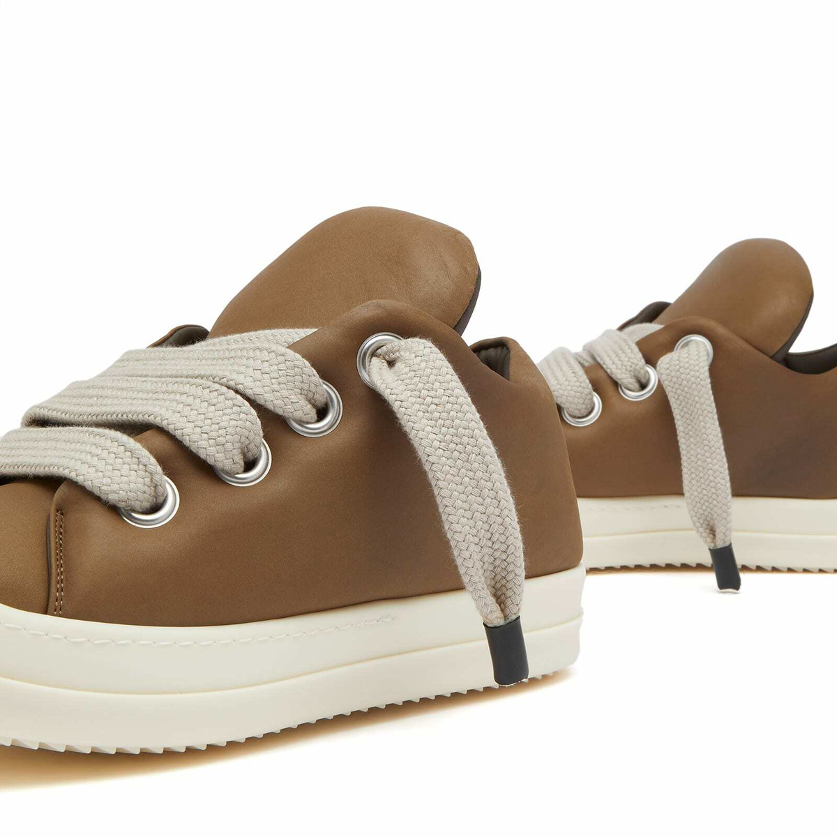 24PF new/RICK OWENS ロートップスニーカー Sneakers Brown Rick Owens Men's Jumbo Lace Padded Low Sneakers in Dark Dust