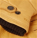 Hestra - Utsjö Fleece-Lined Full-Grain Leather Gloves - Yellow