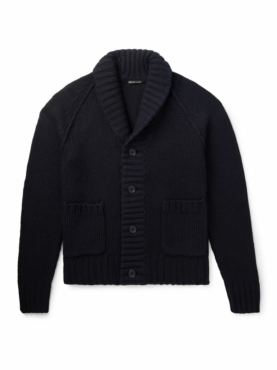 James Perse - Shawl-Collar Cotton-Blend Cardigan - Black James Perse