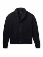 James Perse - Shawl-Collar Cotton-Blend Cardigan - Black