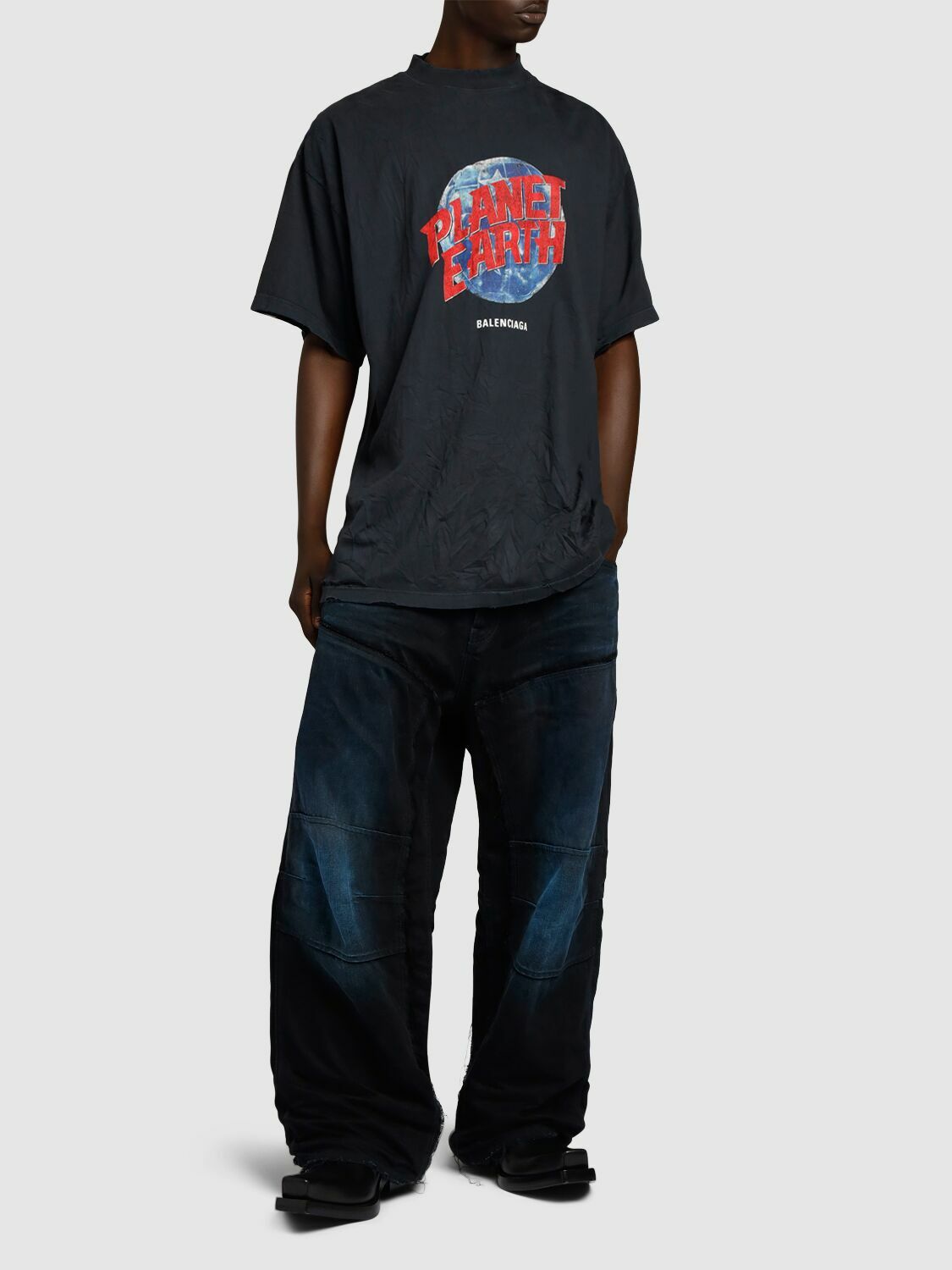 【BALENCIAGA】Planet Heart Vintage コットンTシャツ BALENCIAGA Planet Heart Vintage Cotton T-shirt Balenciaga