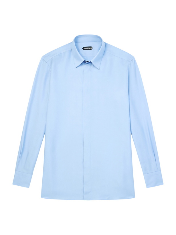 Photo: TOM FORD - Twill Shirt - Blue